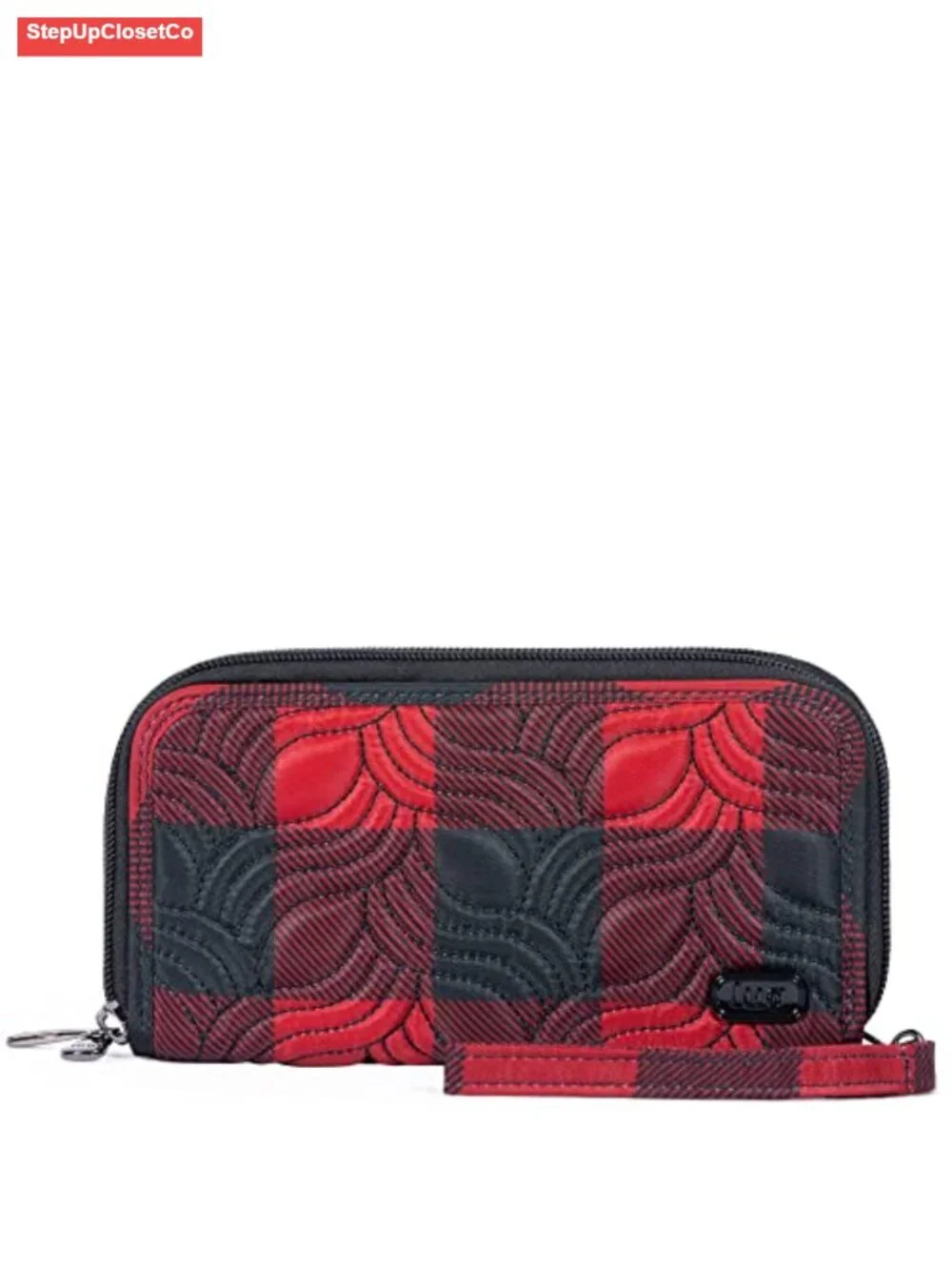 Lug Splits XL Wristlet RFID Wallet, Polyester, 3 Compartments, Removable Strap